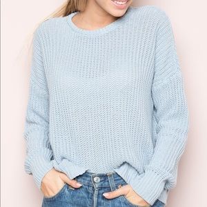Brandy Melville Baby Blue Bronx Sweater